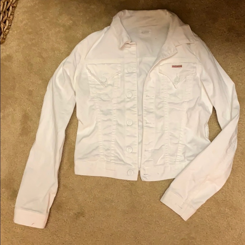 Hudson white jean jacket